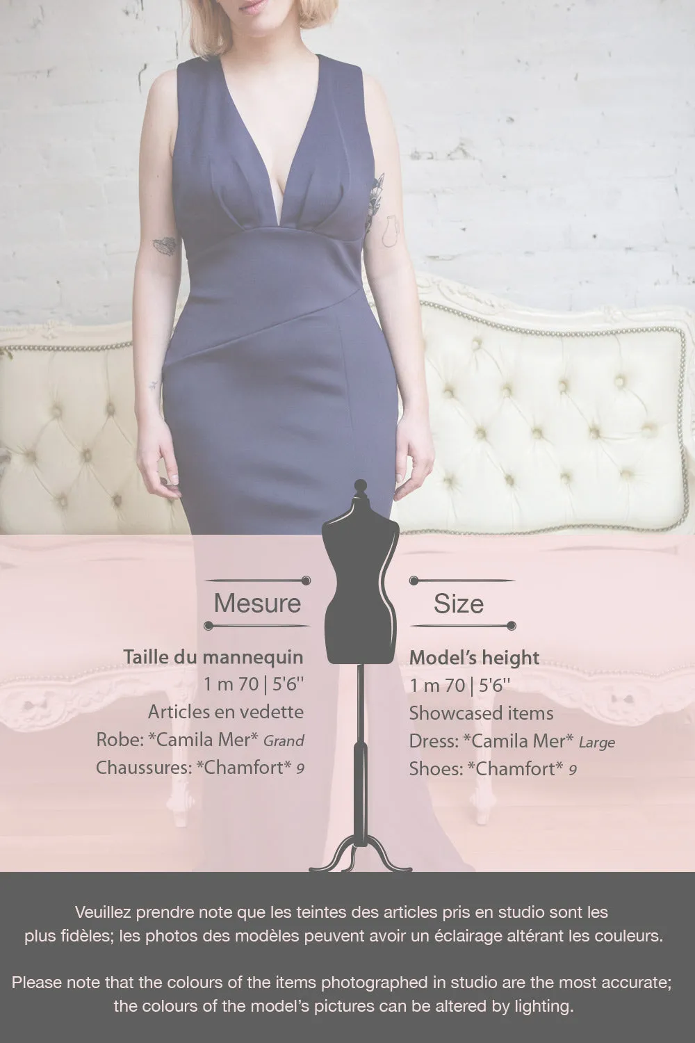 Camila Sea | Navy Blue Mermaid Gown
