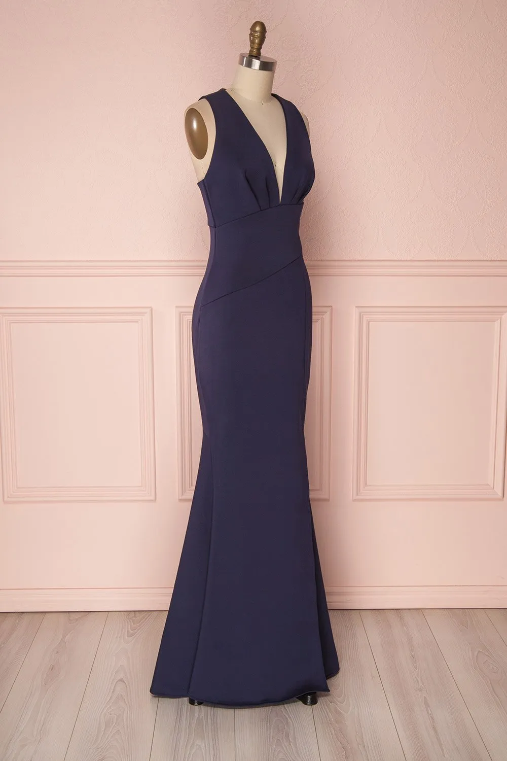 Camila Sea | Navy Blue Mermaid Gown