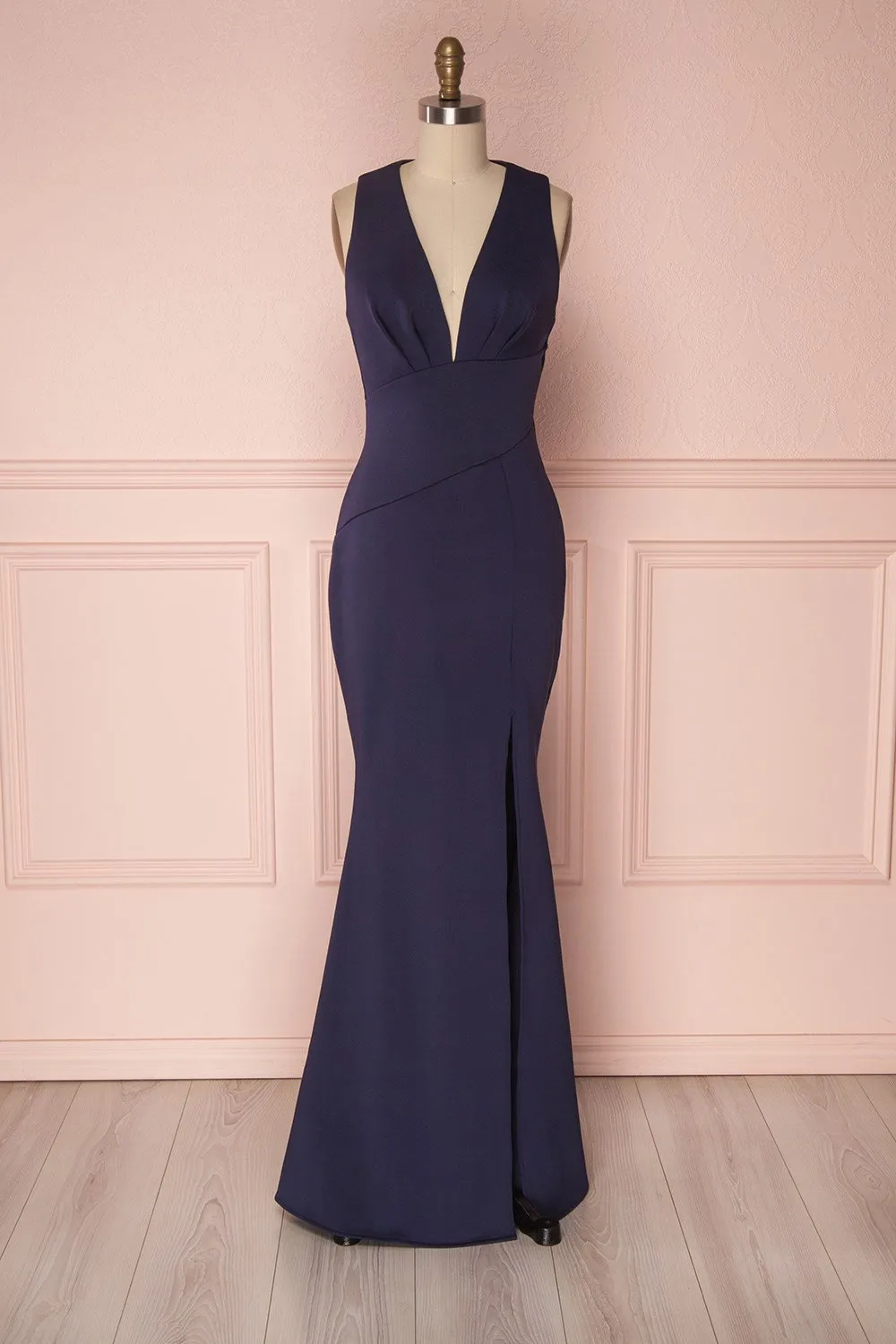 Camila Sea | Navy Blue Mermaid Gown