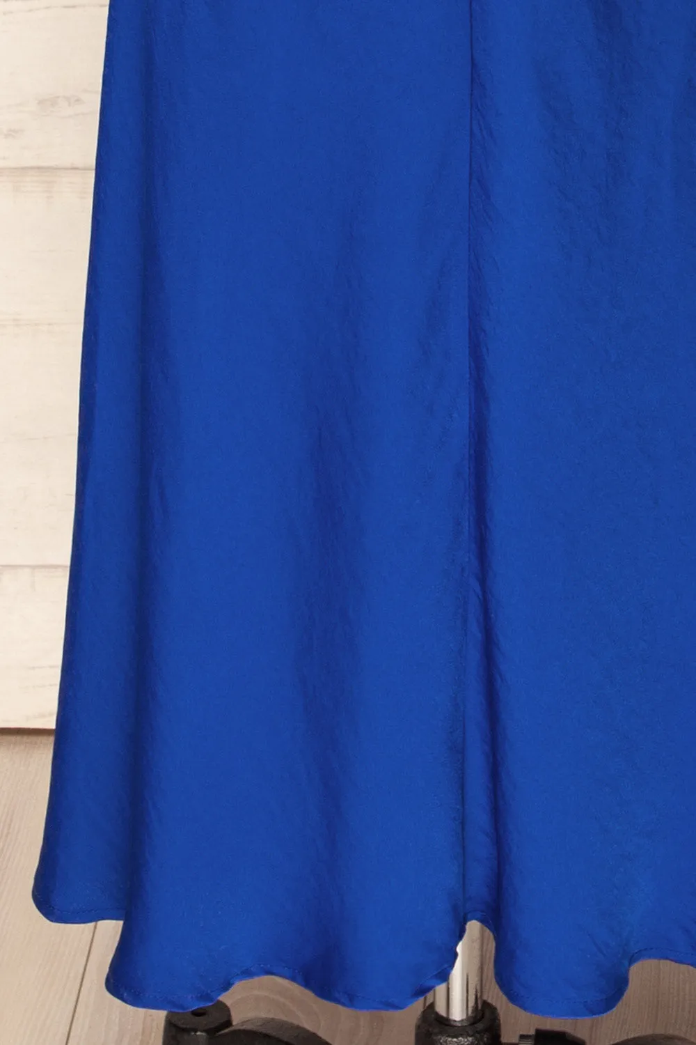 Chamonix | Midi Blue Dress w/ Ruched Details