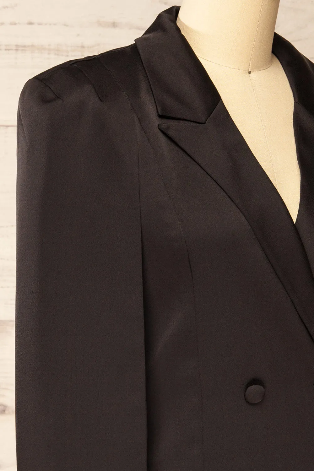 Charlene Black | Cape Blazer Dress