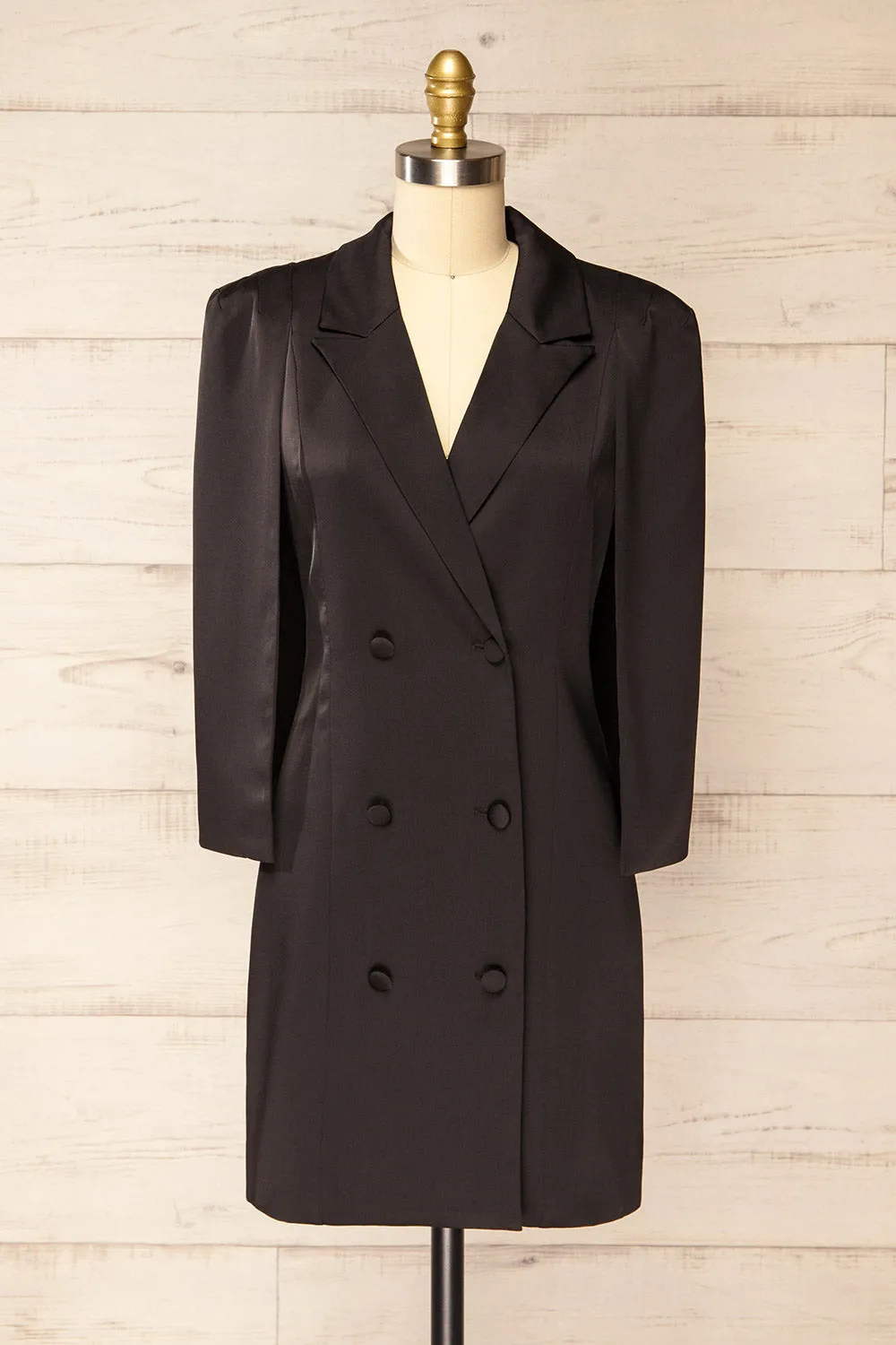 Charlene Black | Cape Blazer Dress
