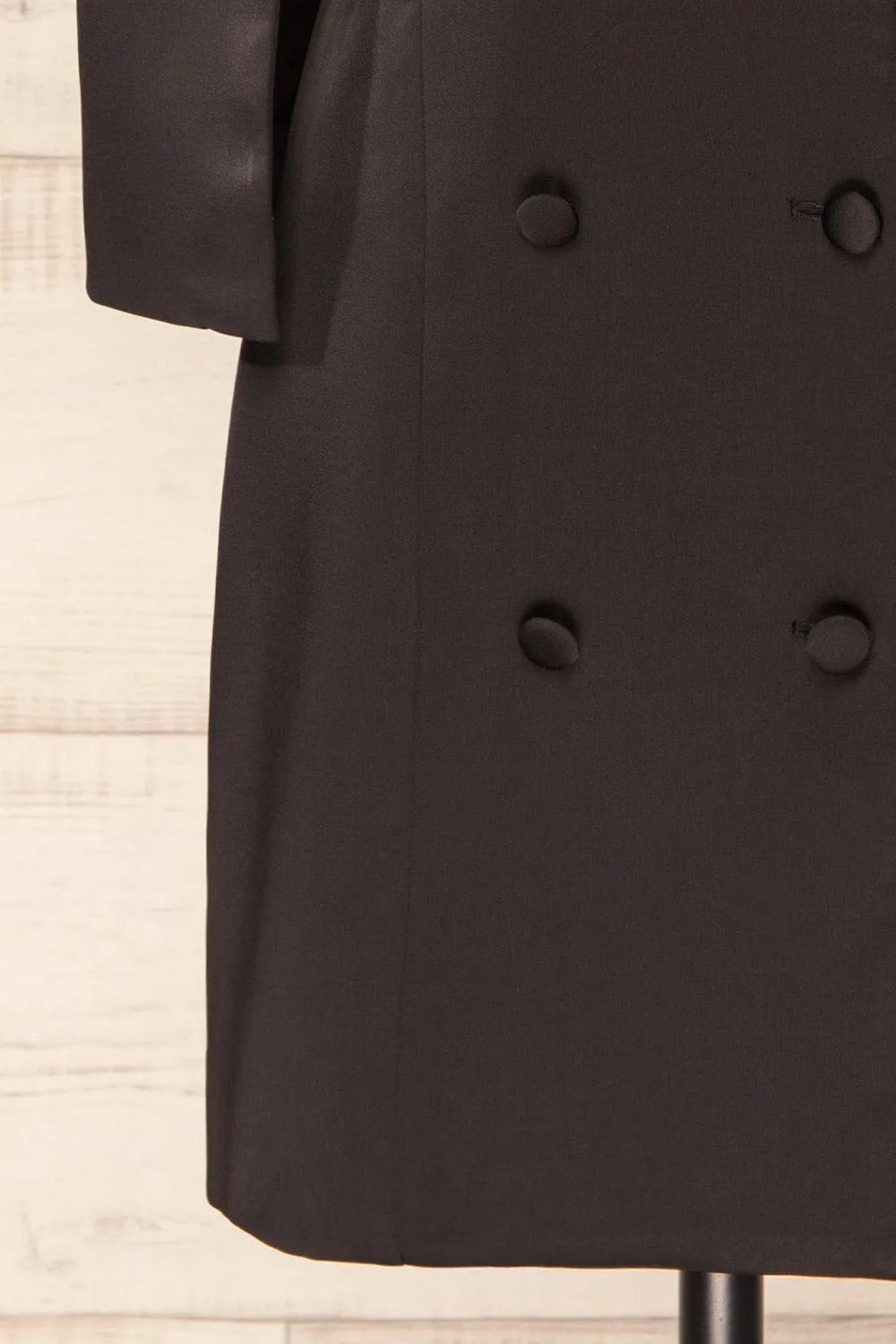 Charlene Black | Cape Blazer Dress