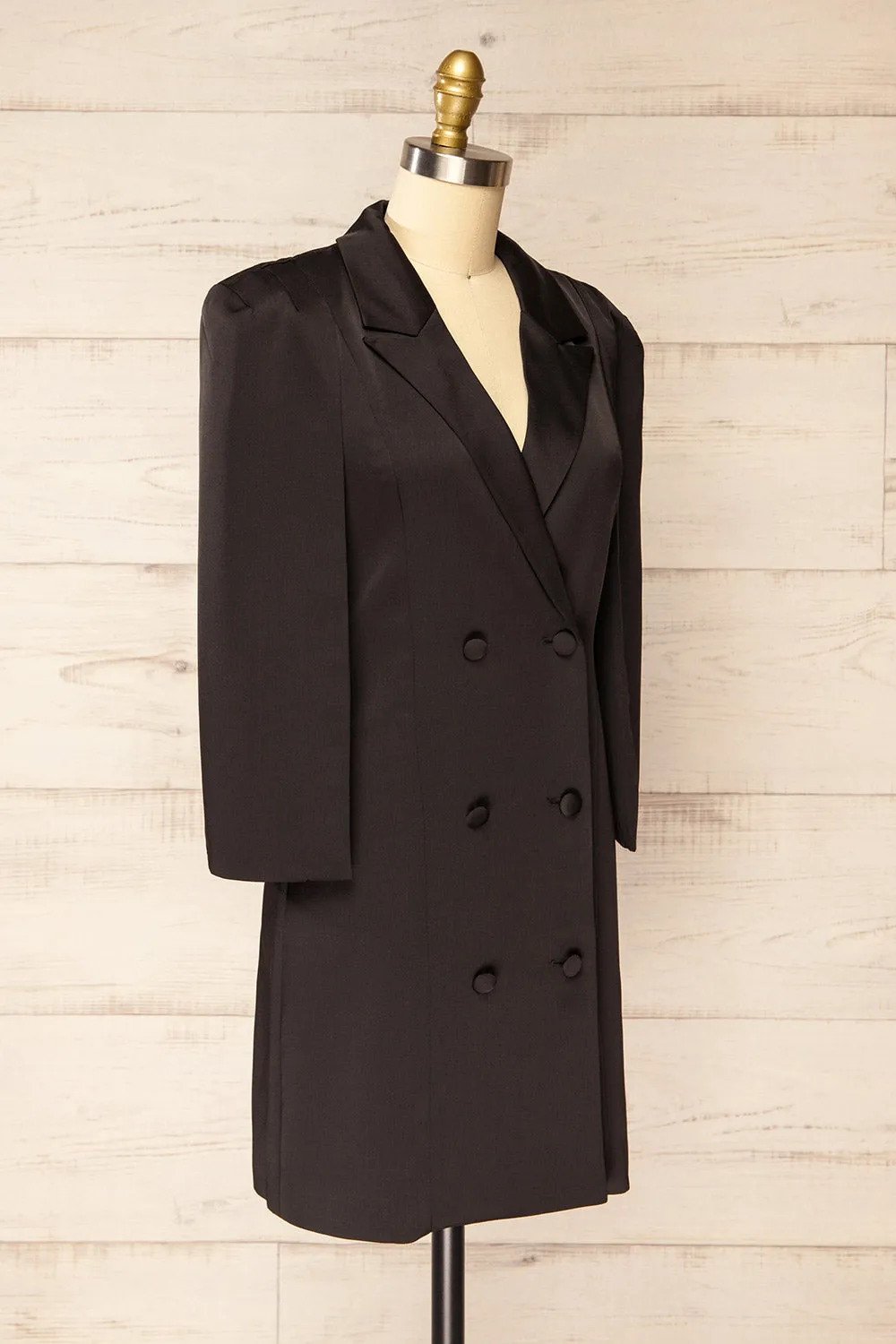 Charlene Black | Cape Blazer Dress