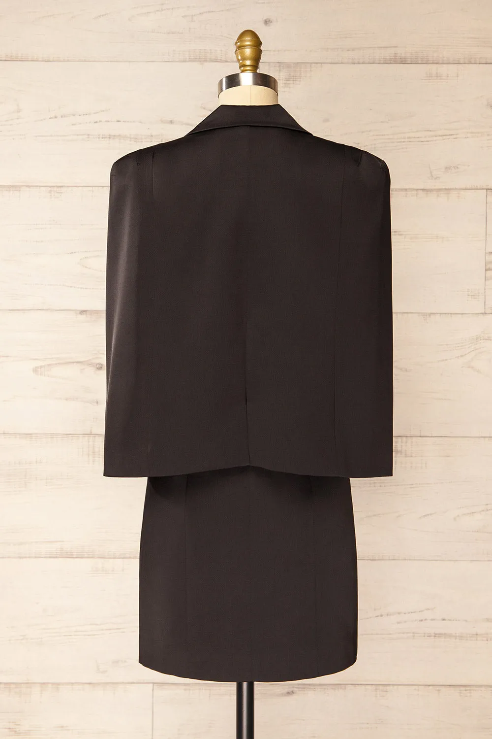 Charlene Black | Cape Blazer Dress