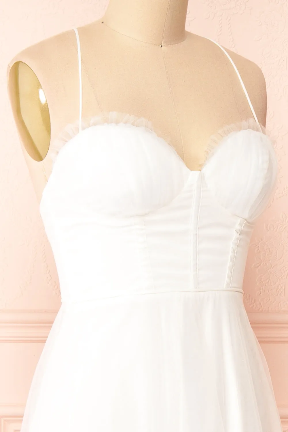 Chaya White | Midi Tulle Dress w/ Corset