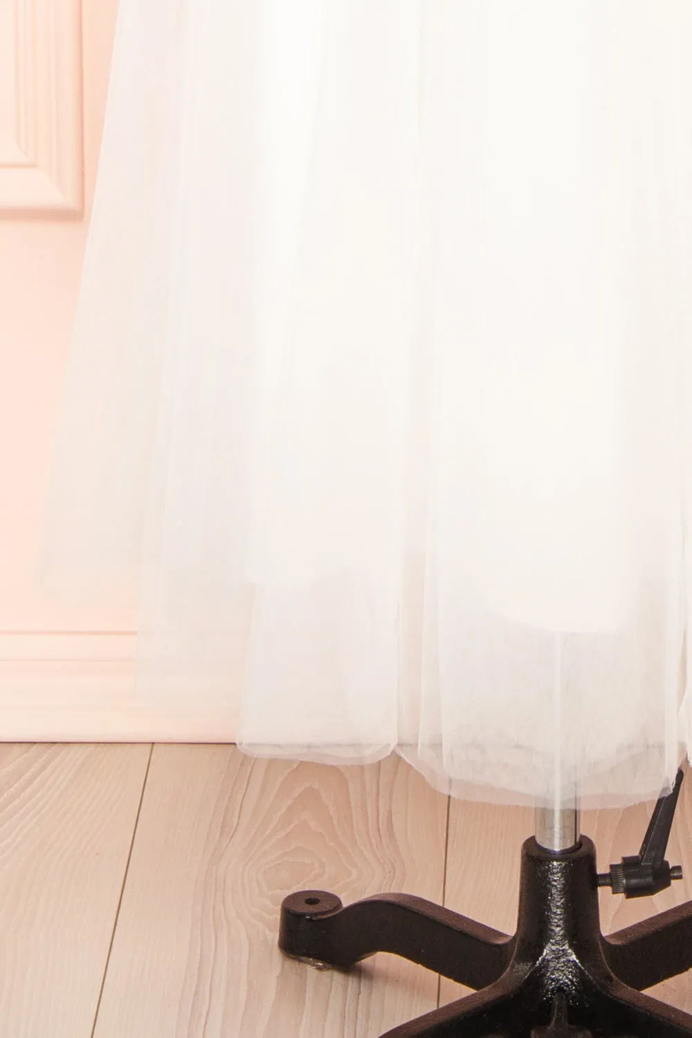 Chaya White | Midi Tulle Dress w/ Corset