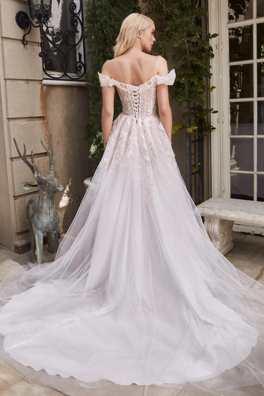 Guilianne |Off-the-Shoulder Corset Bridal Dress