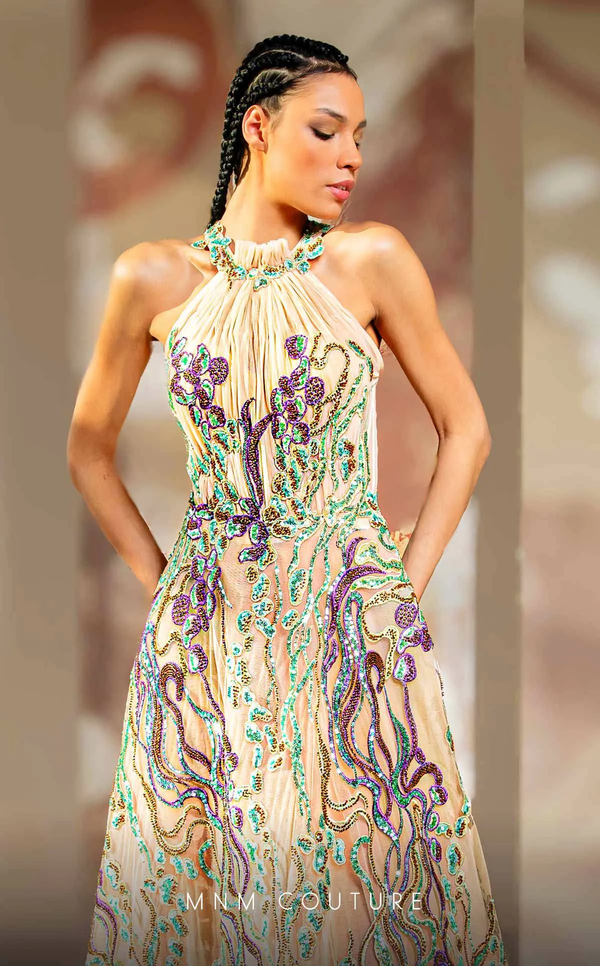 MNM COUTURE K4167 DRESS