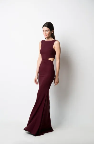 Vallata Wine | Burgundy Maxi Dress