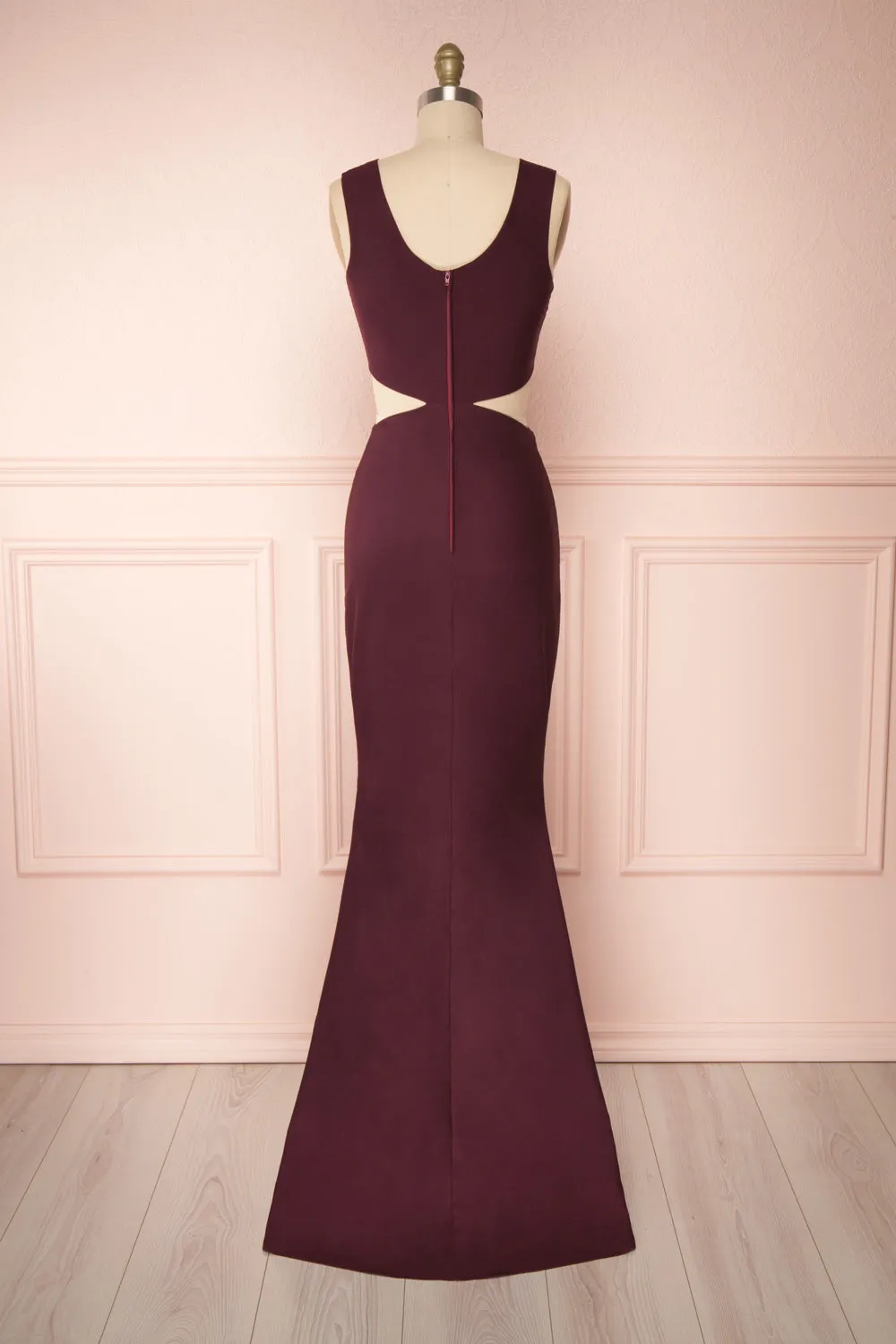 Vallata Wine | Burgundy Maxi Dress