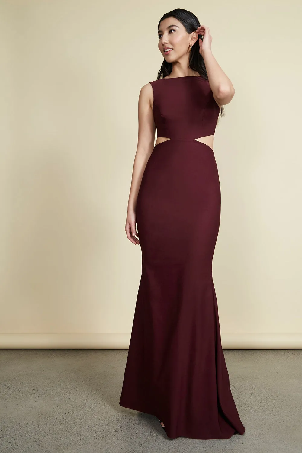 Vallata Wine | Burgundy Maxi Dress