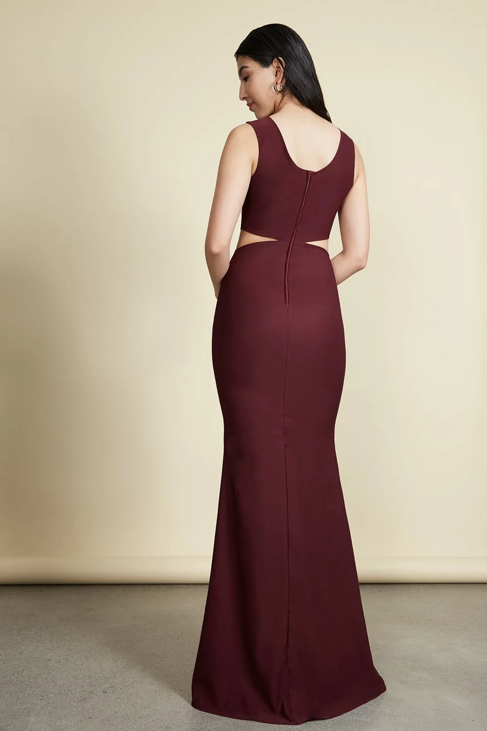 Vallata Wine | Burgundy Maxi Dress
