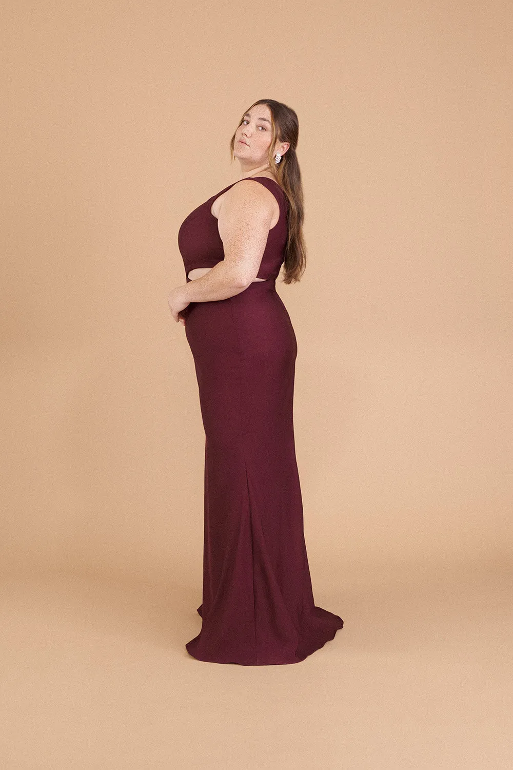 Vallata Wine | Burgundy Maxi Dress