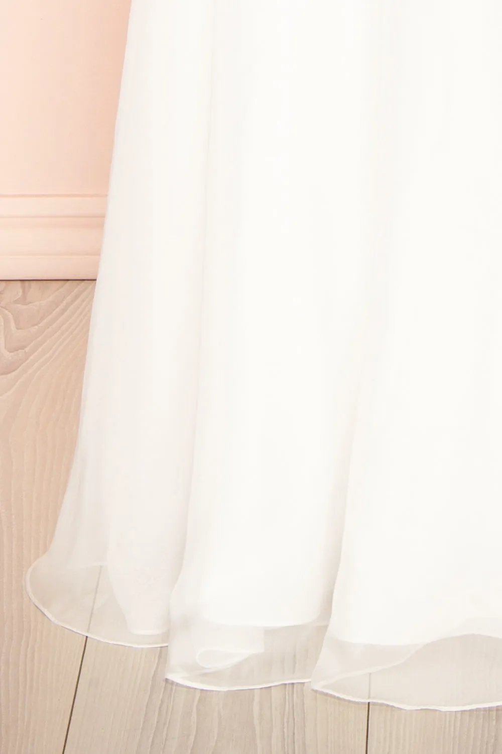 Vivienne| Maxi White Dress w/ Pleated Bust